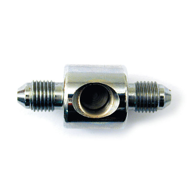 Goodridge Universal Brake Switch Fitting. 3/8-24. Chrome