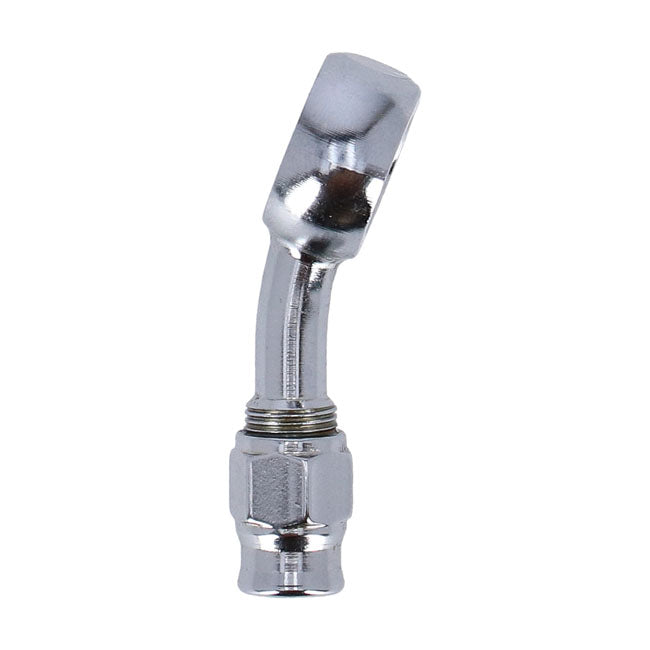 Goodridge 12 mm Banjo Fitting 20 Degree Bend. Chrome