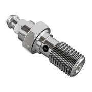Goodridge M10 X 1.00 Banjo Bolt W/Bleed Nipple. Stainless