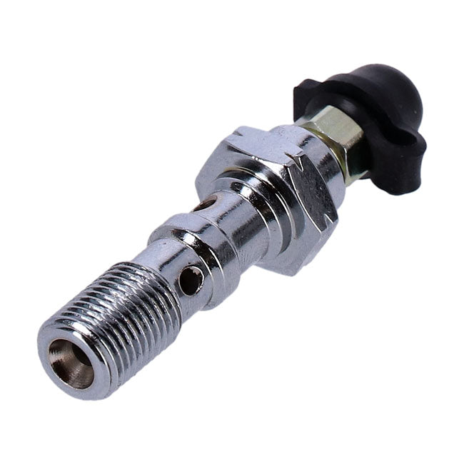 M10 x 1.00 double banjo bolt with bleed nipple