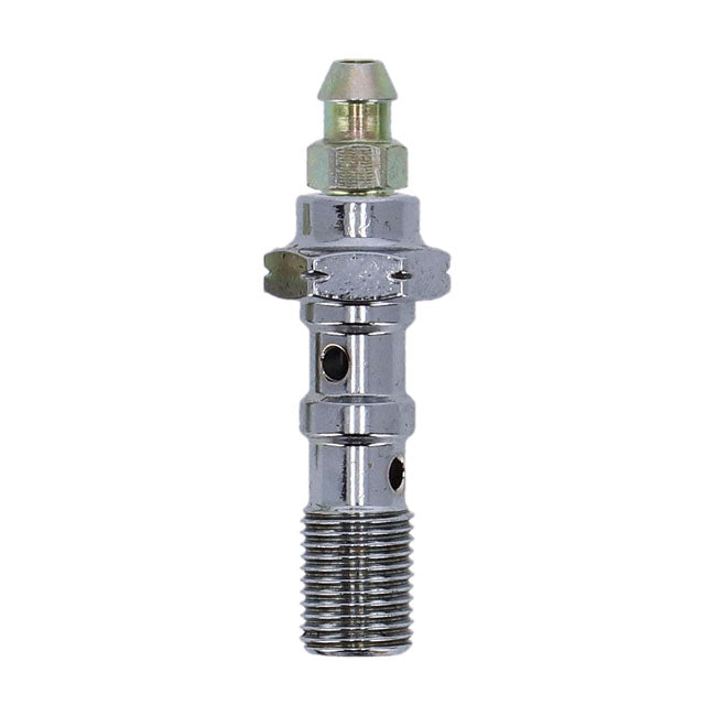 M10 x 1.00 double banjo bolt with bleed nipple