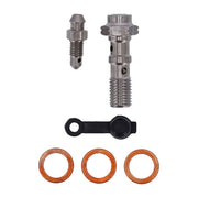 Goodridge M10 X 1.25 Double Banjo Bolt with Bleed Nipple