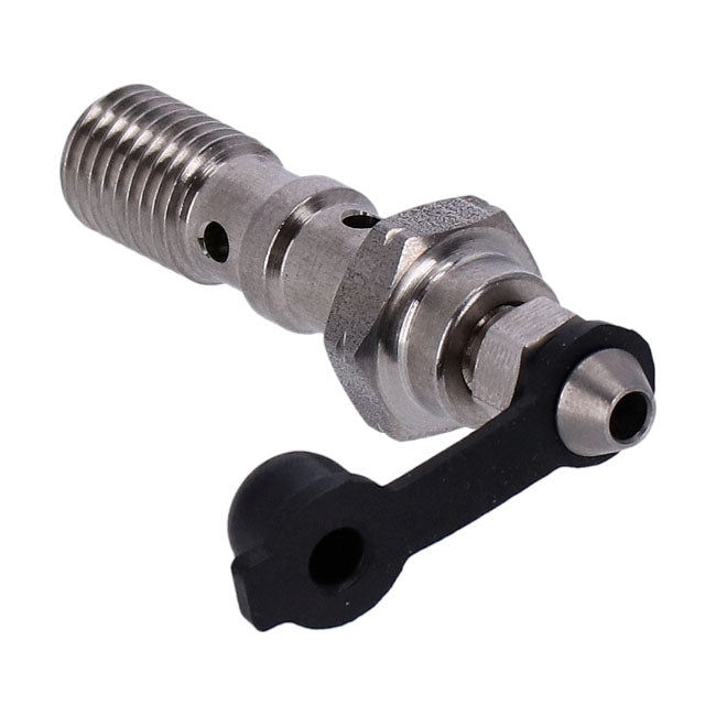 Goodridge M10 X 1.25 Double Banjo Bolt with Bleed Nipple