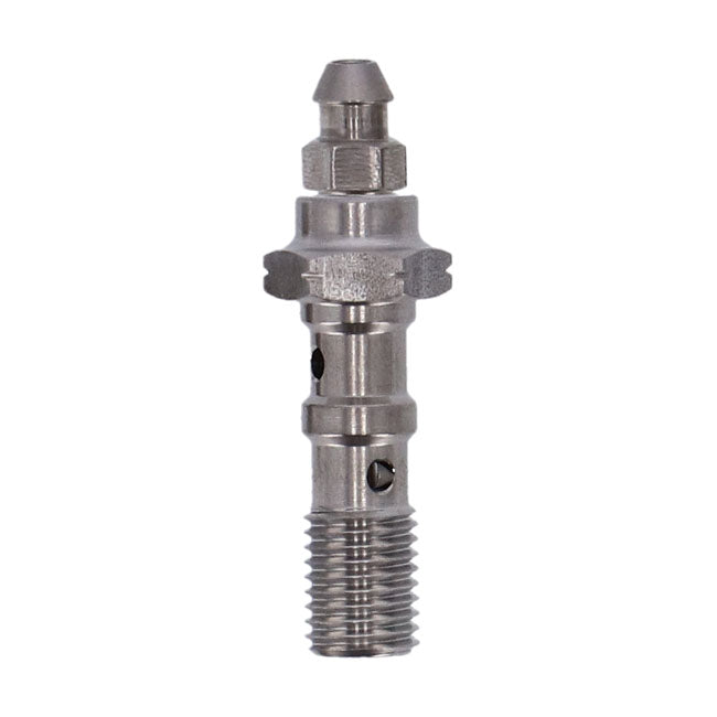 Goodridge M10 X 1.25 Double Banjo Bolt with Bleed Nipple