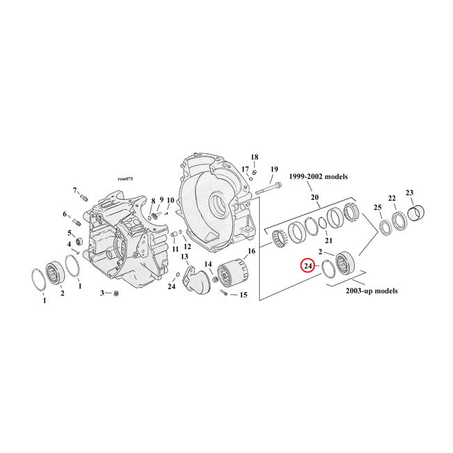 MCS Retaining Rings, Pinion/Sprocket Shaft Bearing – Pinion Shaft: 2017–2026 M8; 2003–2017…