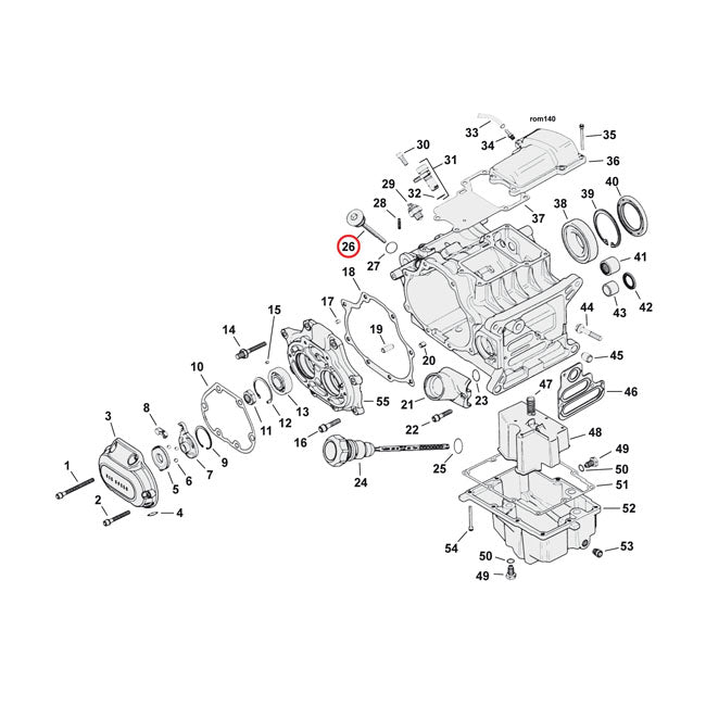 MCS Transmission Fill Plug. Round Head – 2007–2024 Softail; 2006–2017 Dyna…
