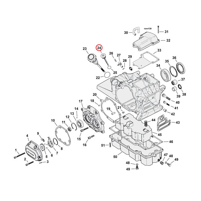 MCS Transmission Fill Plug. Round Head – 2007–2024 Softail; 2006–2017 Dyna…