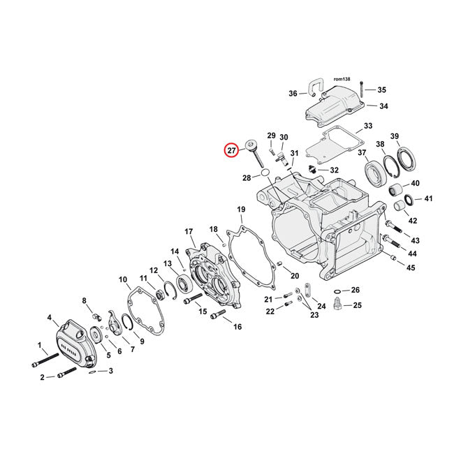 MCS Transmission Fill Plug. Round Head – 2007–2024 Softail; 2006–2017 Dyna…