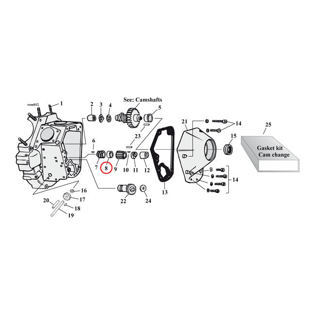 Jims Pinion Gear Spacer – 1954–1989 Big Twin