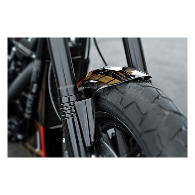 Killer Custom ''Aggressor'' Front Fender. Black – 2018–2024 Softail: 2018–2020 FXFB Fat…