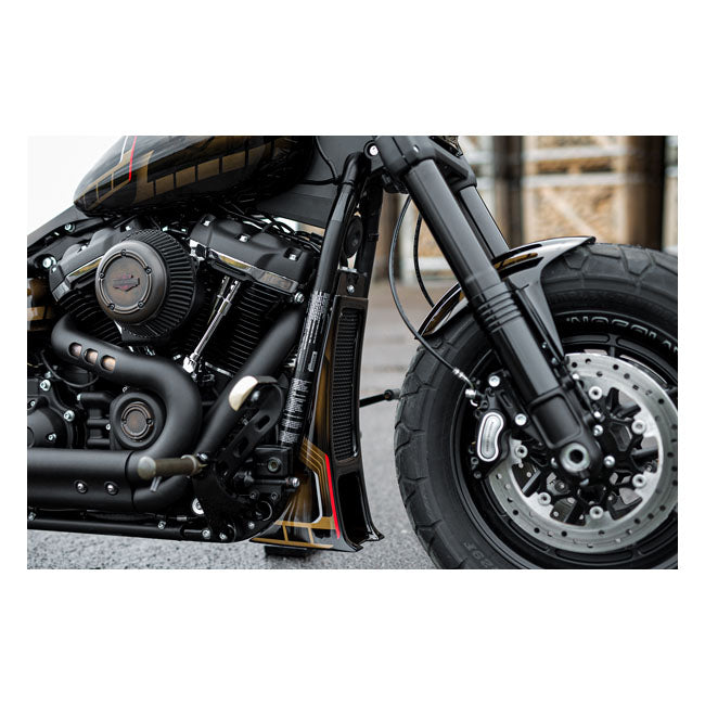 Killer Custom ''Aggressor'' Front Fender. Black – 2018–2024 Softail: 2018–2020 FXFB Fat…