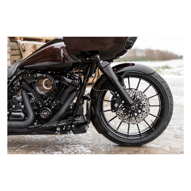 Killer Custom ''Wrapper'' Front Fender, 21 X 5.50 Fat Wheels – 2014–2025 FLT/Touring with 921653 Slash…