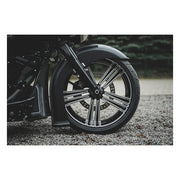 Killer Custom ''Bulldog'' Front Fender, 5.5 X 21 Fat Wheels – 2014–2025 FLT/Touring. with 21" X 5.5…