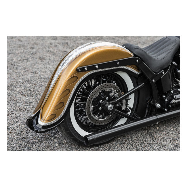 Killer Custom 4" Stretched Rear Fender with Classic Tip – 2018–2021 Softail: 2018–2021 FLSL Slim…