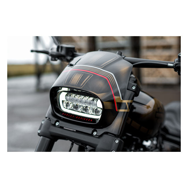Killer Custom ''Aggressor'' Headlamp Fairing – Softail: 2018–2020 FXFB Fat Bob 107…