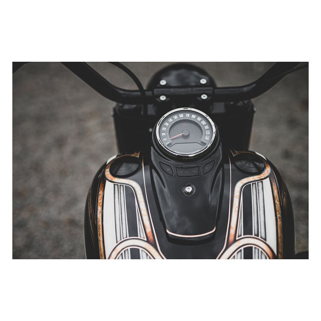 Killer Custom Flush-mount Fuel Cap Kit. Black – 2018–2026 Softail: 2018–2020 FLDE Deluxe…