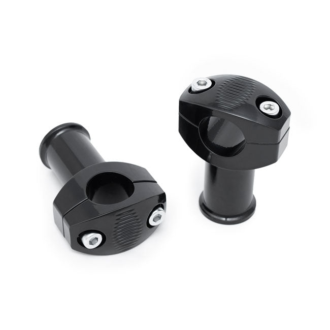 Killer Custom 3" Risers for 1-1/4" Bars. Black – Most Bikes with 1-1/4" Handlebars