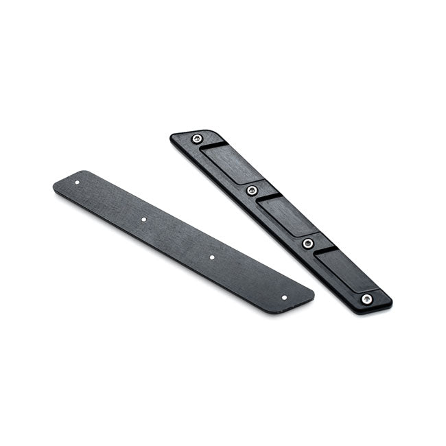 Killer Custom Saddlebag Latch Inserts. Black – 2014–2025 FLT/Touring