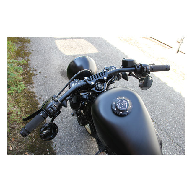 Cult-Werk Handlebar Top Clamp. Black – 1973–2023 Most H-D. With 1" Diameter…