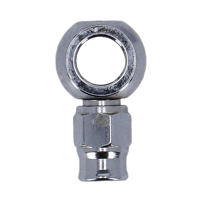 Goodridge, 3/8" (10mm) Banjo Fitting Short Neck. Chrome