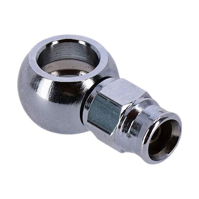 7/16" (11mm) banjo fitting short neck. Chrome