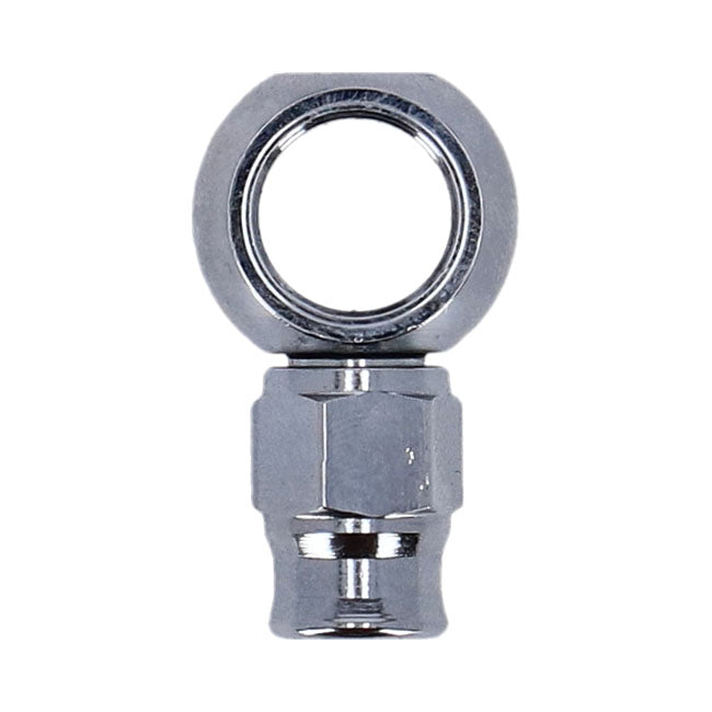 7/16" (11mm) banjo fitting short neck. Chrome