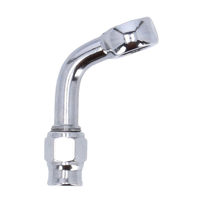 3/8" (10mm) banjo fitting 70 degree bend. Chrome
