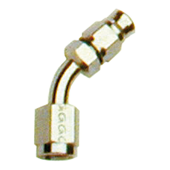 Goodridge, Hose End 45 Degree Bend Tube. Chrome