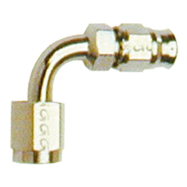 Goodridge, Hose End 90 Degree Bend Tube. Chrome