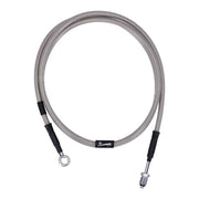 Goodridge Hydraulic Clutch Line Kit 63", Clear Coated – H-D with 7/16-20 Threaded Transm. End…