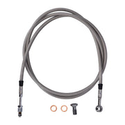 Goodridge Hydraulic Clutch Line Kit 65", Clear Coated – H-D with 7/16-20 Threaded Transm. End…