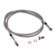 Goodridge Hydraulic Clutch Line Kit 65", Clear Coated – H-D with 7/16-20 Threaded Transm. End…