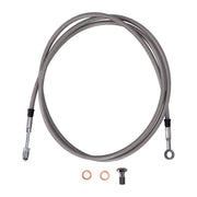 Goodridge Hydraulic Clutch Line Kit 71", Clear Coated – H-D with 7/16-20 Threaded Transm. End…