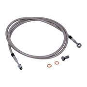 Goodridge Hydraulic Clutch Line Kit 71", Clear Coated – H-D with 7/16-20 Threaded Transm. End…