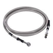 Goodridge Hydraulic Clutch Line Kit 77", Clear Coated – H-D with 7/16-20 Threaded Transm. End…