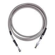 Goodridge Hydraulic Clutch Line Kit 77", Clear Coated – H-D with 7/16-20 Threaded Transm. End…