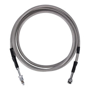 Goodridge Hydraulic Clutch Line Kit 79", Clear Coated – H-D with 7/16-20 Threaded Transm. End…
