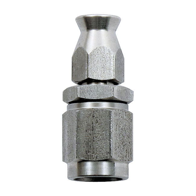 Goodridge Hose End Straight. High Polished Stainless Steel – H-D with Goodridge Hide-A Line Brake…