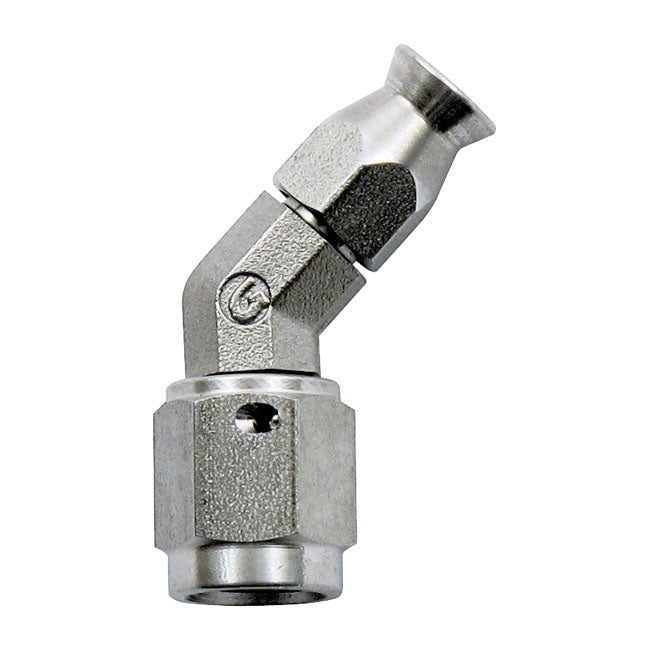 Goodridge Hose End 45 Degrees. Stainless – H-D with Goodridge Hide-A Line Brake…