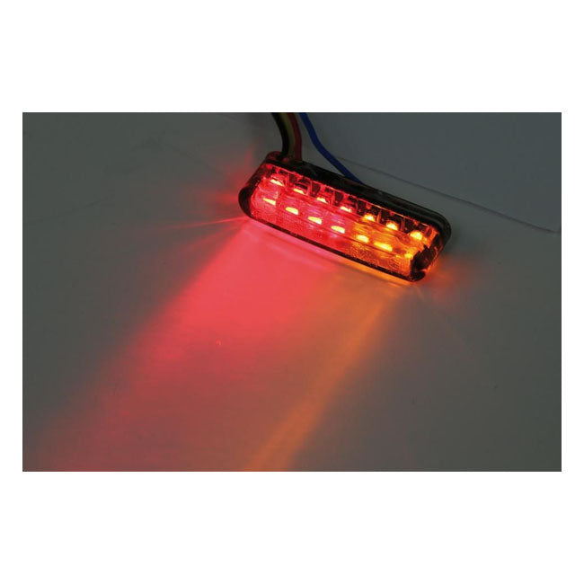 MCS Shorty Taillight/Turn Signal Combo. Smoke Lens, ECE – Universal