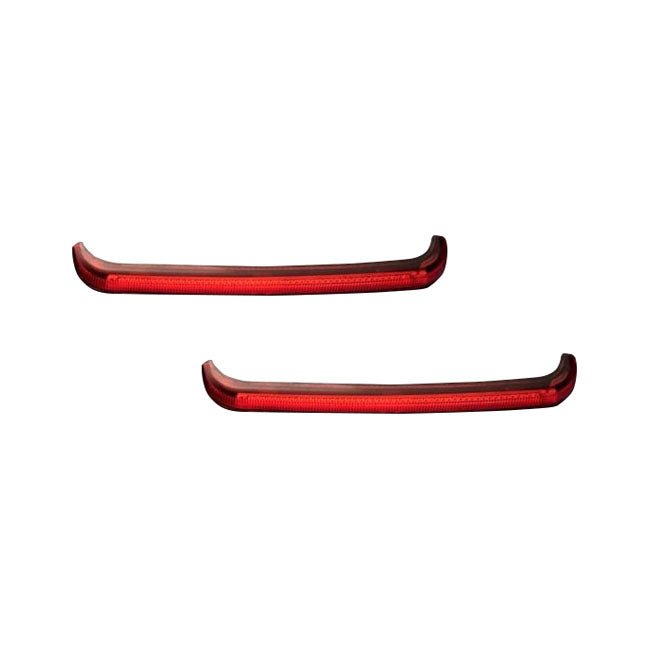 Custom Dynamics Sequential Low Profile Bag Lights. Red – 2014–2025 FLT/Touring. With Hard Bags