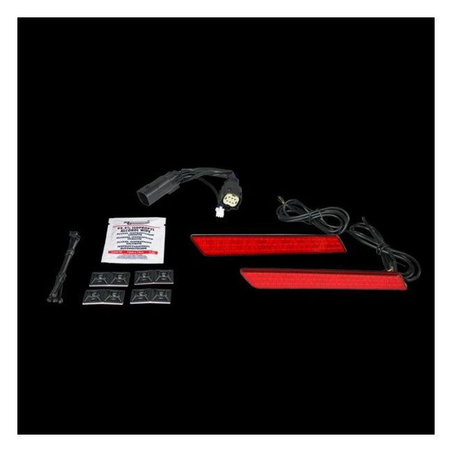 Custom Dynamics Saddlebag Latch LED Lightz, Red Lens – 2014–2025 FLT/Touring