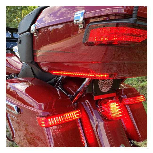 Custom Dynamics ProBEAM LED Tour-Pak Arms, Red Lens – 2014–2024 FLHTK; 2022–2023 CVO FLTRKSE…