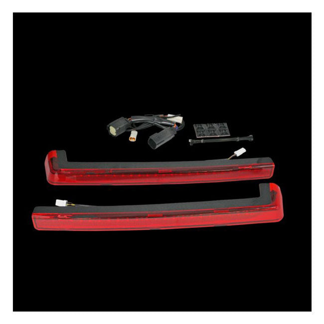 Custom Dynamics ProBEAM LED Tour-Pak Arms, Red Lens – 2014–2024 FLHTK; 2022–2023 CVO FLTRKSE…