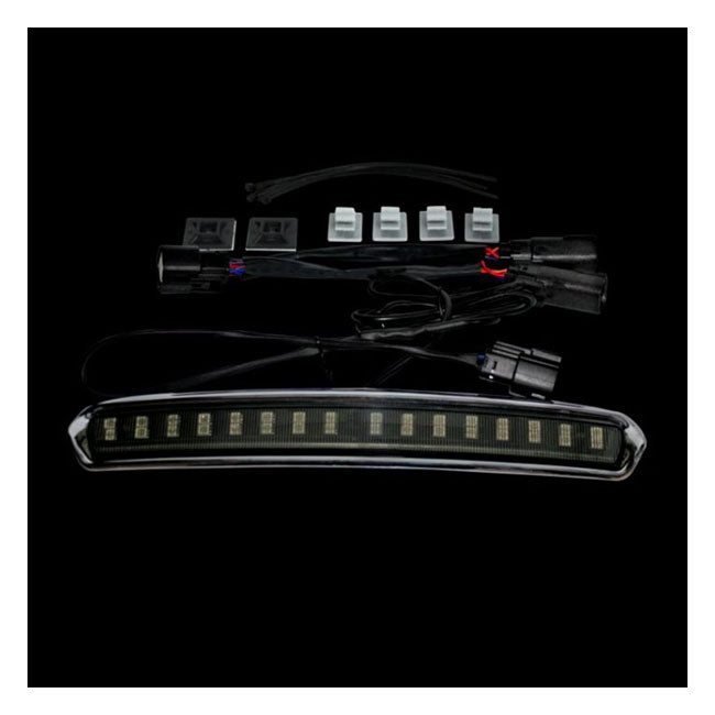 Custom Dynamics Tour-Pak® Lid Light. Chrome, Smoke Lens – 2014–2025 FLT/Touring with Stock LED…