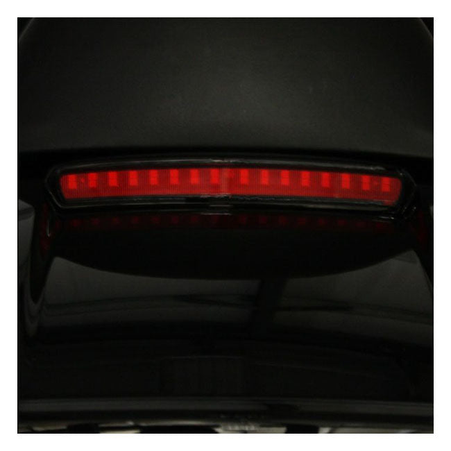 Custom Dynamics Tour-Pak® Lid Light. Black, Red Lens – 2014–2025 FLT/Touring with Stock LED…