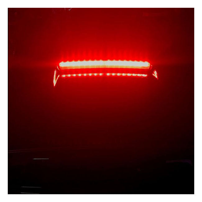 Custom Dynamics Tour-Pak® Lid Light. Black, Red Lens – 2014–2025 FLT/Touring with Stock LED…