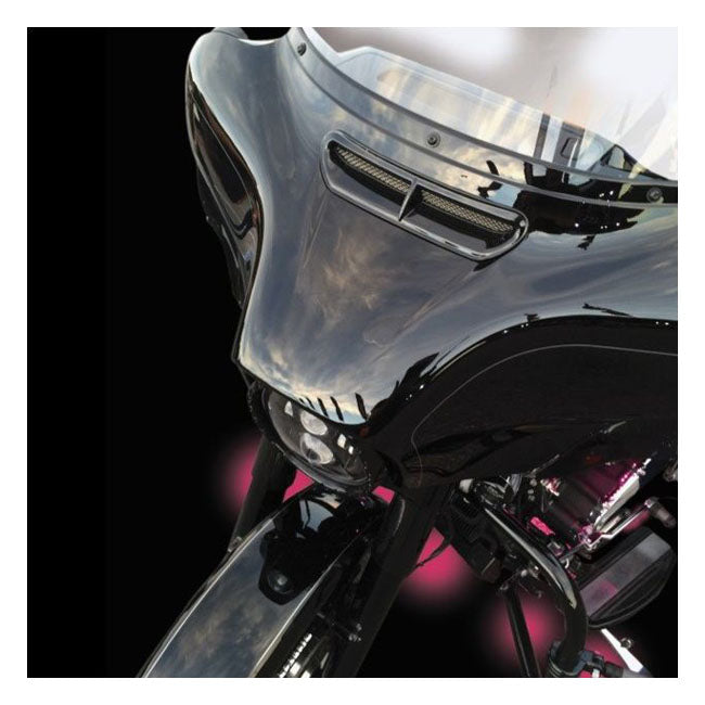 Custom Dynamics Fairing Vent Cover - Black – 2014–2024 FLHT; FLHTK; FLHTKL; FLHTKCUL…