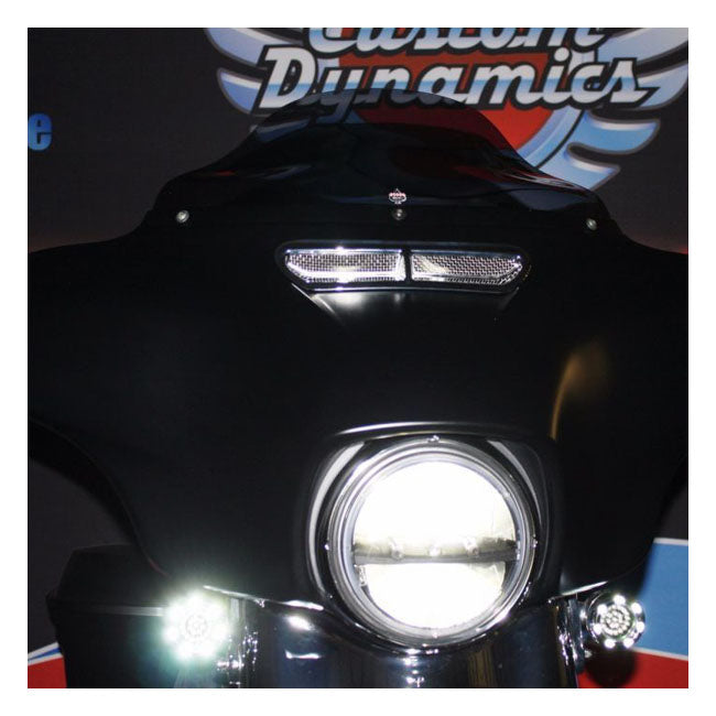 Custom Dynamics LED Lighted Vent Insert – 2014–2024 FLHT; FLHTK; FLHTKL; FLHTKCUL…