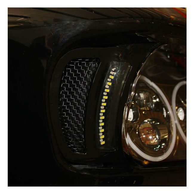 Custom Dynamics Road Glide LED Vent Inserts. Black – 2015–2023 FLTR Road Glides; 2024 FLTRK…